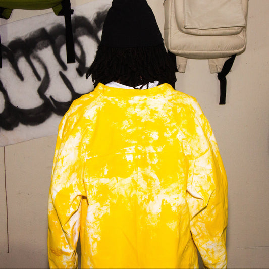 YELLOW ACRYLIC DENIM JACKET