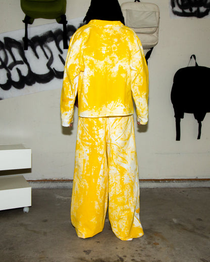YELLOW ACRYLIC DENIM PANTS