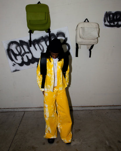 YELLOW ACRYLIC DENIM JACKET
