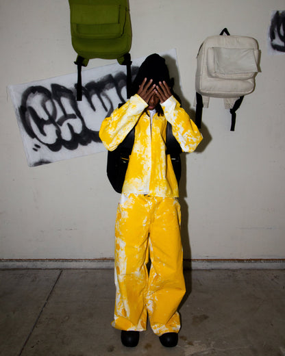 YELLOW ACRYLIC DENIM JACKET