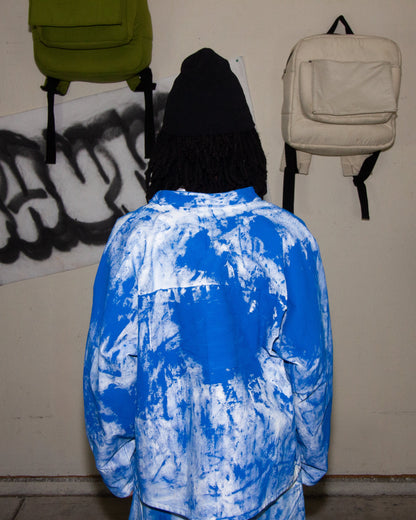 BLUE ACRYLIC DENIM JACKET